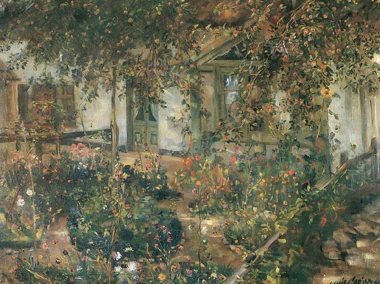 Lovis Corinth Bluhender Bauerngarten oil painting picture